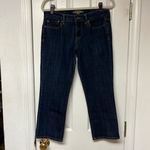 SALE!! Lucky Brand Dark Wash Denim Mid-Rise Sweet’N Crop Jeans